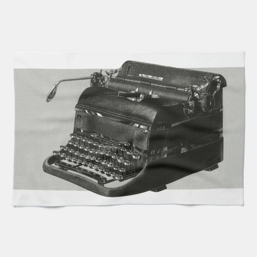 bedrijf, Antiek Kantoor handmatige schrijfmachine Theedoek (Horizontaal)