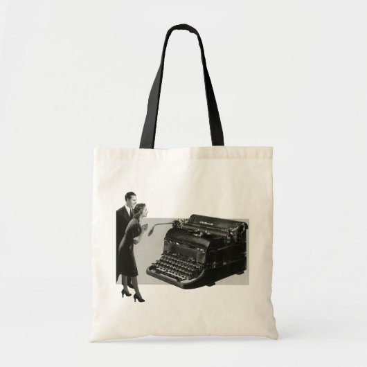  bedrijf, Antiek Kantoor handmatige schrijfmachine Tote Bag (Voorkant)