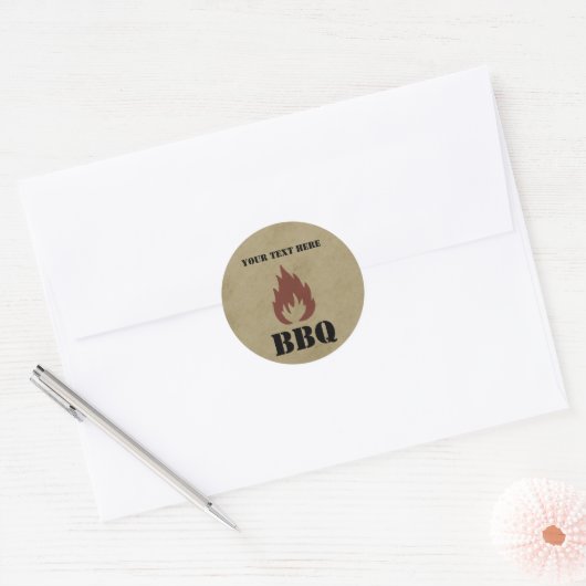Bedrijf BBQ Stickers (Envelop)