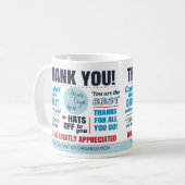 Bedrijf Bedankt voor waardering Koffiemok (Voorkant links)