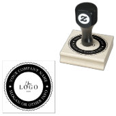 Bedrijf Bedrijf Logo Custom Rubber Stamp Rubberstempel (Gestempeld)