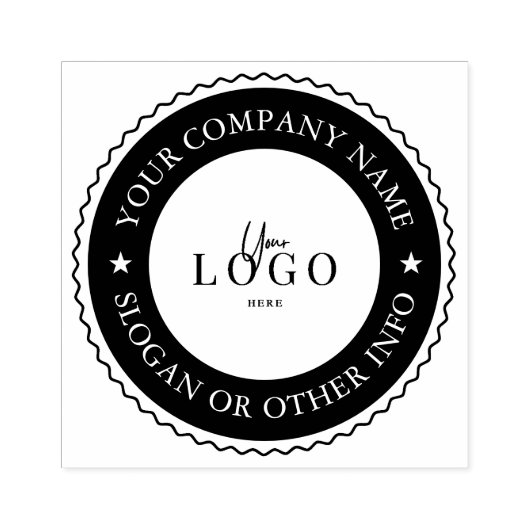 Bedrijf Bedrijf Logo Custom Rubber Stamp Rubberstempel (Afrduk)