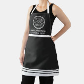 Bedrijf bedrijf logo promotionele zwart-wit schort (Insitu)