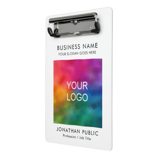  bedrijf Bedrijfs Logo Mini Klembord (Angled2)