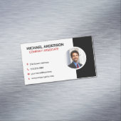 Bedrijf | Bedrijfs professioneel Man Magnetisch Visitekaartje (Voorbeeld)