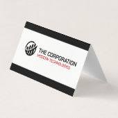 Bedrijf | Bedrijfs professioneel Man Visitekaartje (Achterkant)