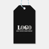 Bedrijf Black Creëer Uw eigen Afbeelding Cadeaulabel (Achterkant)