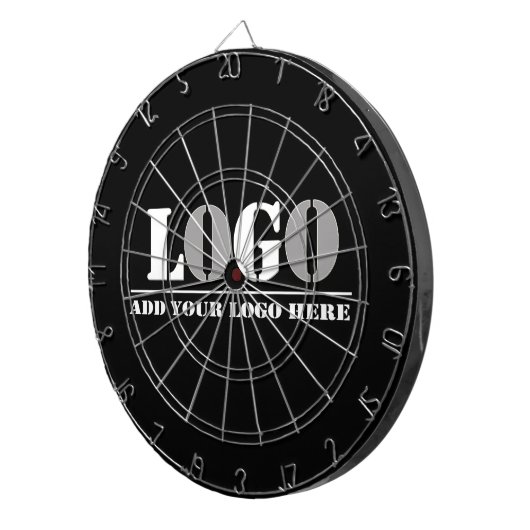 Bedrijf Black Creëer Uw eigen Afbeelding Dartbord (Voorkant Rechts)
