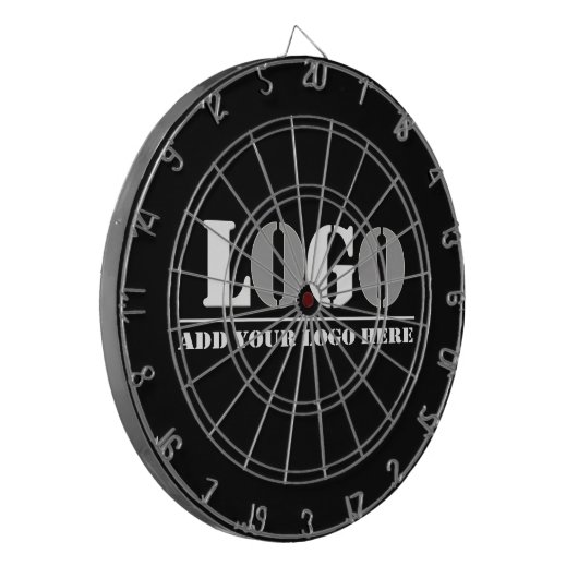 Bedrijf Black Creëer Uw eigen Afbeelding Dartbord (Voorkant Links)