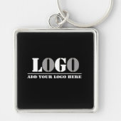 Bedrijf Black Creëer Uw eigen Afbeelding Sleutelhanger (Voorkant)