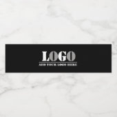 Bedrijf Black Creëer Uw eigen Afbeelding Waterfles Etiket (Enkel label)