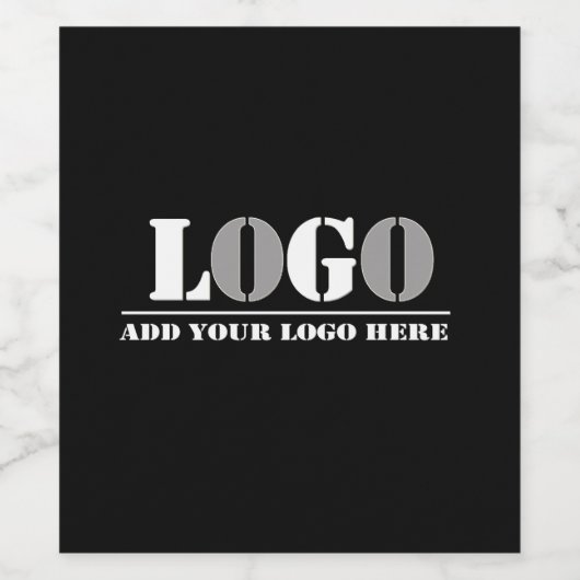 Bedrijf Black Creëer Uw eigen Afbeelding Wijn Etiket (Enkel label)