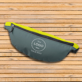 Bedrijf blauw geel buikzak logo fanny pack heuptasje