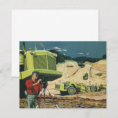  bedrijf, bouwplaats met enquête (Voorkant / Achterkant)