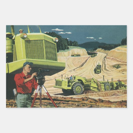  bedrijf, bouwplaats met enquête inpakpapier vel (Voorkant 2)