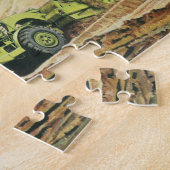 bedrijf, bouwplaats met enquête legpuzzel (Zijkant)