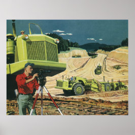  bedrijf, bouwplaats met enquête poster