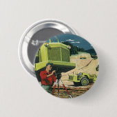  bedrijf, bouwplaats met enquête ronde button 5,7 cm (Voorkant /achterkant)