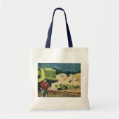 bedrijf, bouwplaats met enquête tote bag (Voorkant)