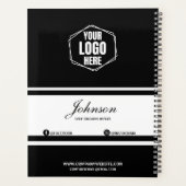 Bedrijf Branded Custom Zwart/Wit Corporate Gift Planner (Achterkant)