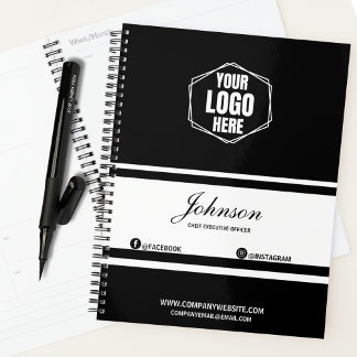 Bedrijf Branded Custom Zwart/Wit Corporate Gift Planner