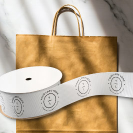 Bedrijf Branded Shop Packaging Logo Business Grosgrain Lint