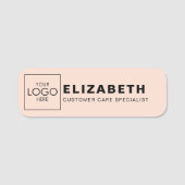 Bedrijf Branded Uw Logo Hier Budget Bedrijf Naamplaatje (Voorkant)