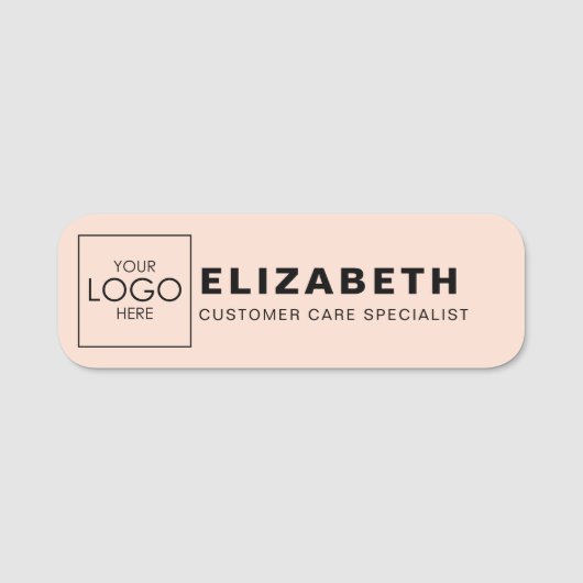 Bedrijf Branded Uw Logo Hier Budget Bedrijf Naamplaatje (Voorkant)