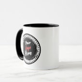 Bedrijf branded uw Logo hier Mok (Voorkant links)