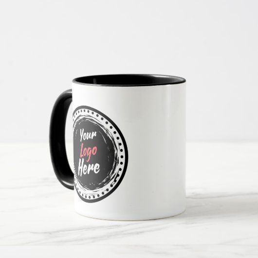 Bedrijf branded uw Logo hier Mok (Voorkant links)