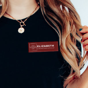 Bedrijf Branded Uw Logo Hier Naam Tags Badges