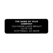Bedrijf Briefpapier Aangepast Bedrijf Retouradres Etiket (Voorkant)
