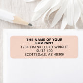 Bedrijf Briefpapier Aangepast Bedrijf Retouradres Etiket (Insitu)