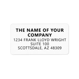 Bedrijf Briefpapier Aangepast Bedrijf Retouradres Etiket