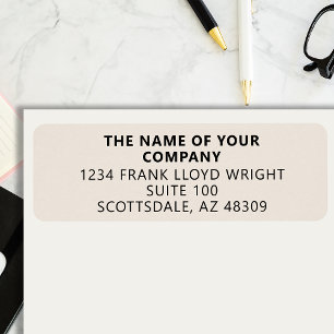 Bedrijf Briefpapier Aangepast Bedrijf Retouradres Etiket