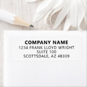 Bedrijf Briefpapier Aangepast Bedrijf Retouradres Etiket (Insitu)