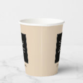  bedrijf Business Logo Beige Papieren Bekers (Rechts)