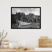 Bedrijf C Troops at Bull Run 1862 Poster (Keuken)