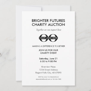Bedrijf Charity Evenement Uitnodiging
