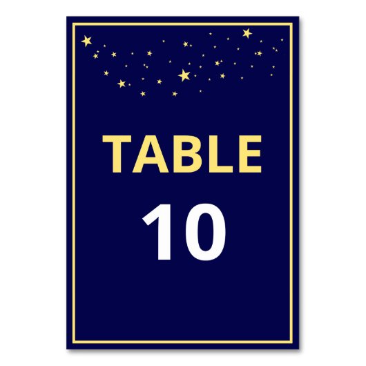 Bedrijf Charity Gala Ball Elegant Goud Blauw Custo Kaart (Voorkant)