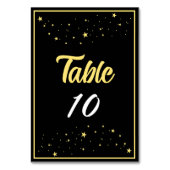 Bedrijf Charity Gala Ball Event Elegant Gold Black Kaart (Voorkant)