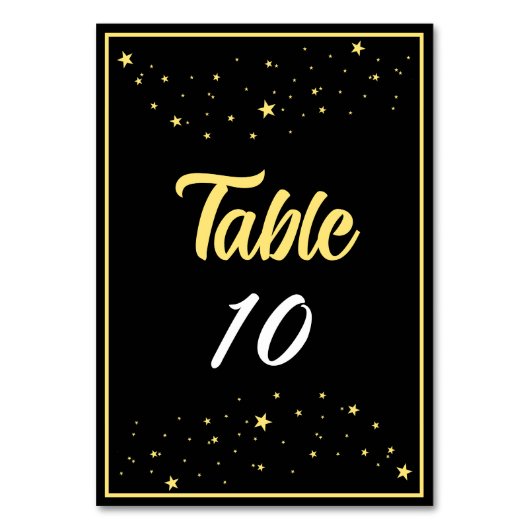 Bedrijf Charity Gala Ball Event Elegant Gold Black Kaart (Voorkant)