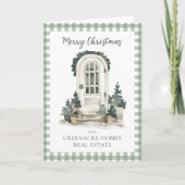 Bedrijf Christmas Kaart Realtor Holiday Kaart (Voorkant)