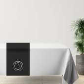Bedrijf Classy Logo Stripe Black Runner Event Show Tafelkleed