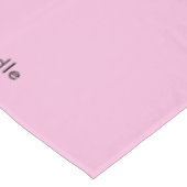 Bedrijf Classy Pastel Pink Runner Event Show Tafelkleed (Gekanteld)