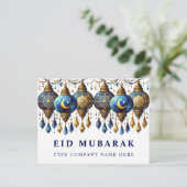 Bedrijf Corporate Eid Mubarak Holiday Briefkaart (Staand voorkant)