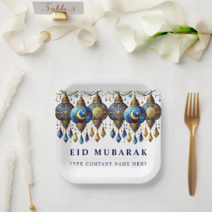 Bedrijf Corporate Eid Mubarak Holiday Briefkaart Papieren Bordje