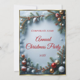 Bedrijf Corporation Kerstfeest diner Kaart