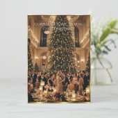 Bedrijf Corporation Kerstfeest Kaart (Staand voorkant)