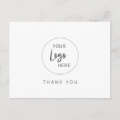 Bedrijf Custom Logo Business Bedankt Briefkaart (Voorkant)